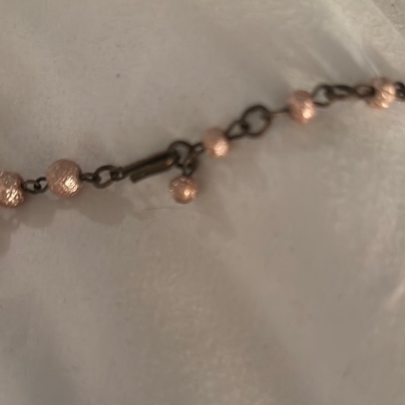 Elegant Handmade Brown Floral Necklace - Picture 4 of 6